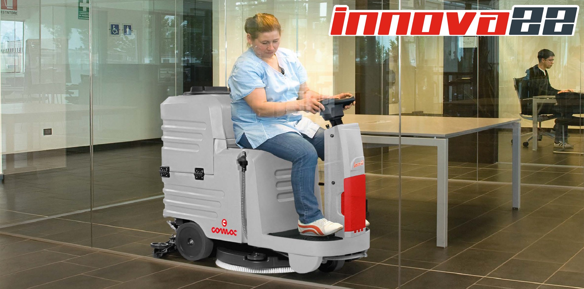 Innova 22B 駕駛式洗地機(jī),意大利科邁柯駕駛式洗地機(jī) Innova 22B 駕駛式洗地機(jī),意大利科邁柯駕駛式洗地機(jī)